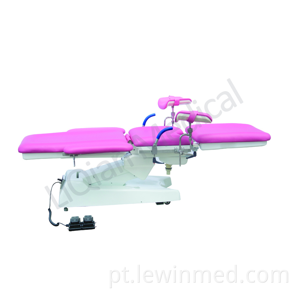 Hospital gynecological delivery bed
